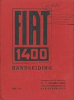 1951 Fiat 1400 Origineel Instructieboekje Nederlands, Verzenden
