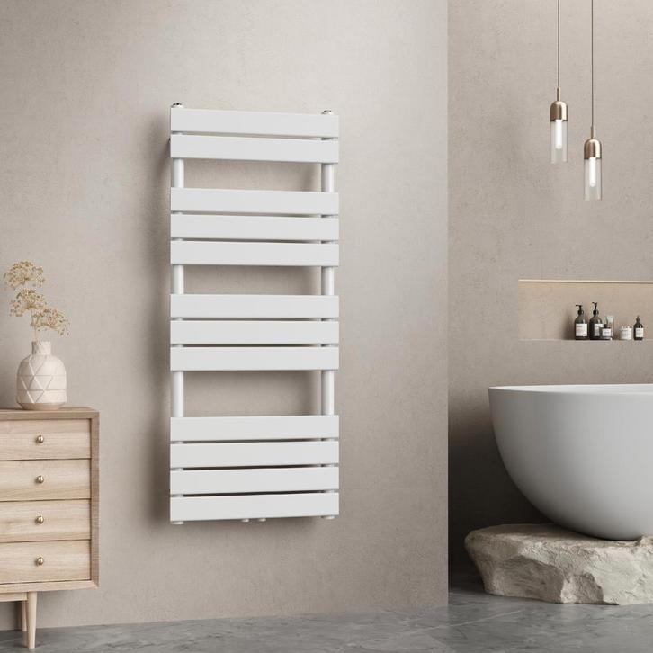 [neu.haus] Handdoekradiator Voss 120x50x5,2 cm wit, Doe-het-zelf en Verbouw, Verwarming en Radiatoren, Verzenden