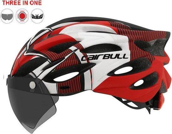 3 in 1 Fietshelm voor wielrennen en ATB + verlichting +, Fietsen en Brommers, Fietsaccessoires | Fietskleding
