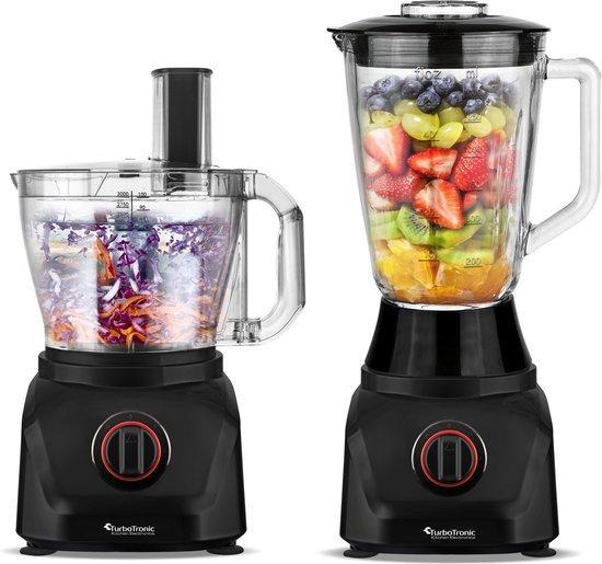 2dekans | TurboTronic FP900 Foodprocessor - 8-in-1, Witgoed en Apparatuur, Keukenmixers, Zo goed als nieuw, Ophalen of Verzenden