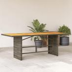 vidaXL Tuintafel met acaciahouten blad 190x80x75 cm poly, Verzenden, Nieuw