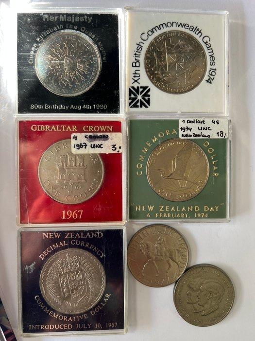 Nieuw-Zeeland, Verenigd Koninkrijk, Gibraltar. 1 Dollar, Postzegels en Munten, Munten | Europa | Niet-Euromunten