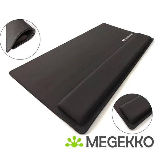 Sandberg Desk Pad Pro XXL Zwart Game-muismat 71x35 polssteun, Computers en Software, Muizen, Nieuw, Verzenden