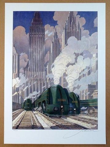 Schuiten, François - 1 Offset Print - La Type 12 - New-York beschikbaar voor biedingen