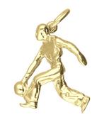 Gouden Bowler ketting hanger, Verzenden, Nieuw