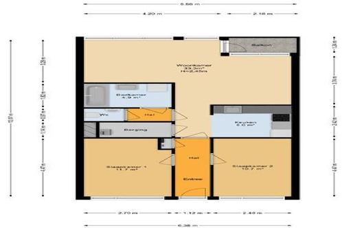 Appartement Kolfstraat in Dordrecht, Huizen en Kamers, Huizen te huur, Via bemiddelaar, Zuid-Holland, Appartement
