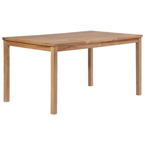 vidaXL Tuintafel 150x90x77 cm massief teakhout, Tuin en Terras, Tuintafels, Nieuw, Hout, Verzenden