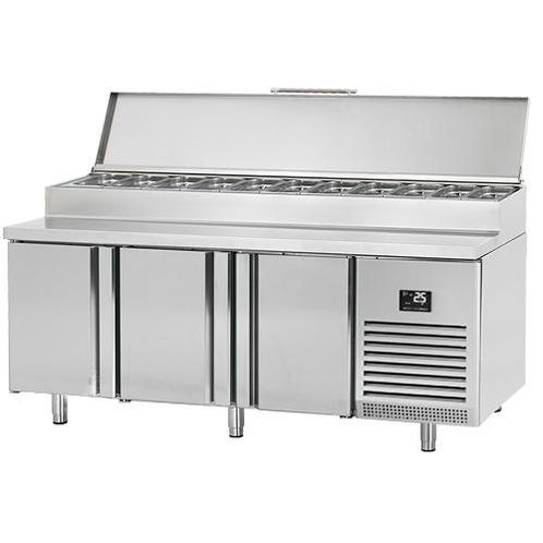 GGM Gastro | Voorbereiding koeltafel - 1960x700mm - met 3 |, Zakelijke goederen, Horeca | Meubilair en Inrichting, Nieuw in verpakking