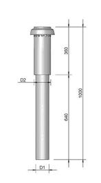 Burgerhout Ventilatie Dakdoorv + Kap 125 Zwart, Doe-het-zelf en Verbouw, Ventilatie en Afzuiging, Verzenden, Nieuw