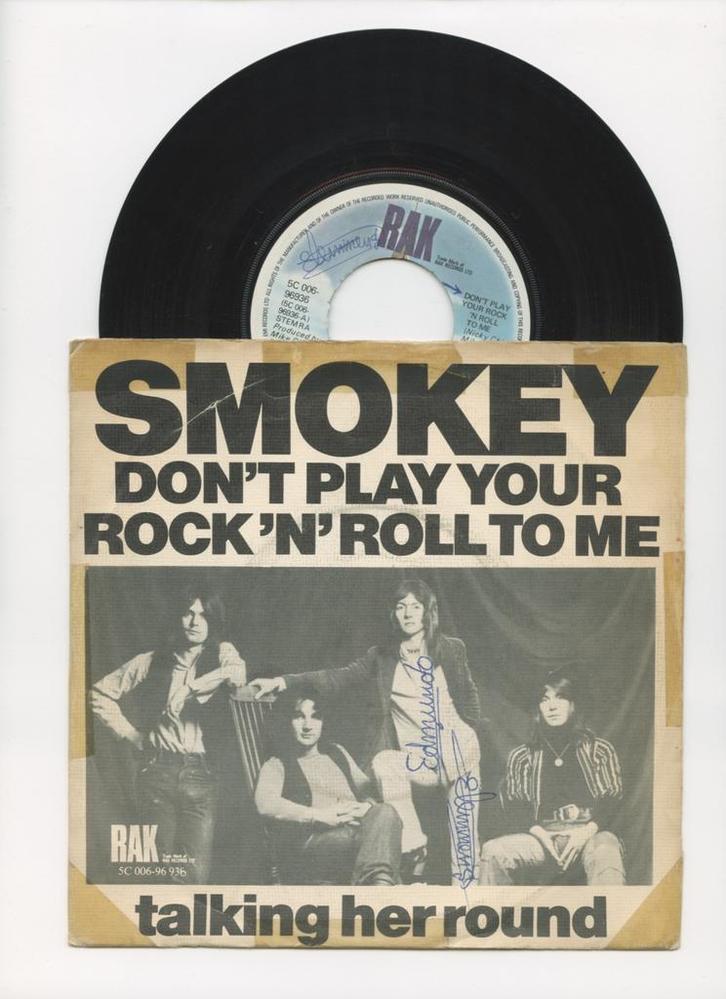 Smokey (Smokie) – Dont Play Your Rock N Roll To Me / Talk, Cd's en Dvd's, Vinyl Singles, Ophalen of Verzenden