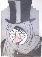 Hitler met diplomatieke verkoudheid op spotprent (Lithos), Antiek en Kunst, Verzenden