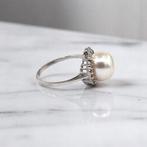 Zonder Minimumprijs - Ring Zilver - 0.16ct. tw. Diamant, Nieuw