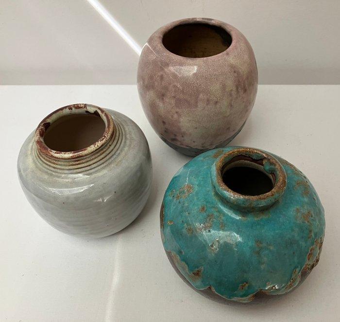 Pieter Groeneveldt en Mobach(2) - Vaas (3) - Aardewerk, Antiek en Kunst, Antiek | Glas en Kristal