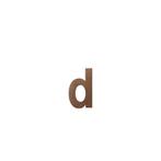 Letter D/ 156 mm Bronze blend, Nieuw, Overige typen, Verzenden