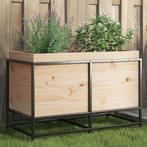 vidaXL Plantenbak 80x40x50 cm massief grenenhout, Verzenden, Nieuw, Hout