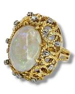 Ring - 18 karaat Geel goud - 0.20ct. tw. Diamant, Nieuw