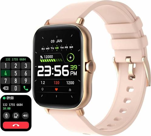 Elegante Smartwatch met telefoonfunctie, Bluetooth-koppel..., Sieraden, Tassen en Uiterlijk, Smartwatches, Nieuw, Verzenden