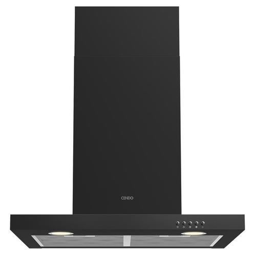 CENDO BMB506PDZ - Wand Afzuigkap - 60 cm - Zwart, Witgoed en Apparatuur, Afzuigkappen, Vrijstaand, 600 tot 800 m³ per uur, Motor