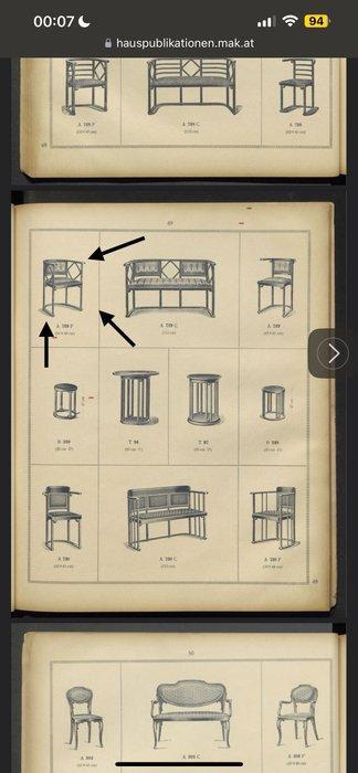 J.&J. Kohn - Josef Hoffmann - Fauteuil - A729 f - Lakleer -, Antiek en Kunst, Antiek | Meubels | Stoelen en Banken