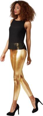 2dekans | dressforfun - Metallic legging goud XXL -, Ophalen of Verzenden, Zo goed als nieuw