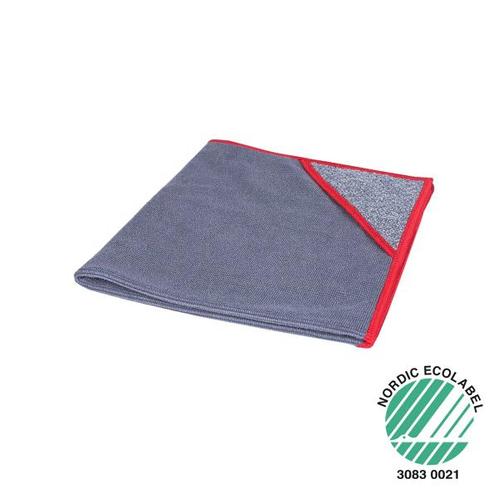 Microvezeldoek met scrubhoek Allure Rood 40 x 40 cm, 10 st, Huis en Inrichting, Schoonmaakartikelen, Verzenden