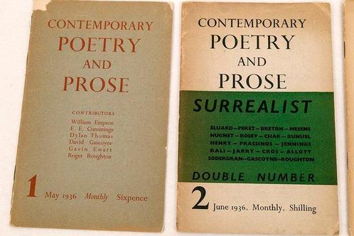 Roger Roughton (editor) - Contemporary Poetry and Prose, Antiek en Kunst, Antiek | Boeken en Bijbels