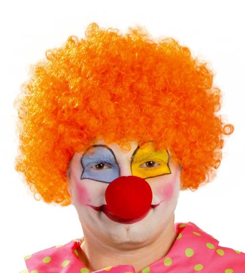 Oranje Pruik Krullen, Hobby en Vrije tijd, Feestartikelen, Nieuw, Verzenden