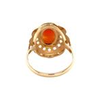 Gouden vintage ring met camee 14 kt, Sieraden, Tassen en Uiterlijk, Ringen, Ophalen of Verzenden, Nieuw