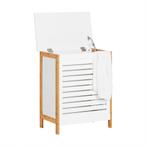 2dekans | SoBuy Wasmand - met deksel - 69 x 13 x 54 cm - Wit, Ophalen of Verzenden, Zo goed als nieuw, Wit