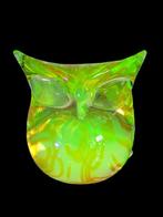 Cenedese - Antonio Da Ros - sculptuur, uranium owl - 11 cm -, Antiek en Kunst, Antiek | Glas en Kristal