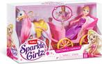 Sparkle Girlz Eenhoorn en prinses pop met rijtuig set van, Kinderen en Baby's, Speelgoed | Poppen, Ophalen of Verzenden, Zo goed als nieuw