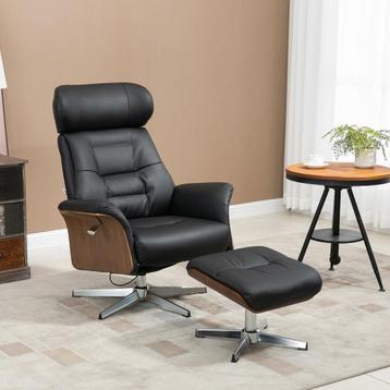 Relaxstoel - MaxRelax - Ligfunctie - Draaibaar - Zwart beschikbaar voor biedingen