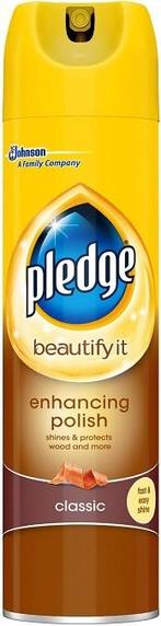 PLEDGE EXPERT CARE WOOD POLISH HOUTGLANS SPUITBUS 250 ML, Verzenden, Nieuw