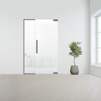 Glazen binnendeur met zijlicht zonder kozijn RVS beslag-Rech, Doe-het-zelf en Verbouw, Glas en Ramen, Ophalen of Verzenden, Nieuw