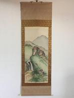 Monkey / Japanese Vintage Hanging Scroll KAKEJIKU / Silk /, Antiek en Kunst