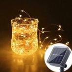 Solar lichtsnoer Twinkle met warm witte leds 30 meter, Zonne-energie, Kunststof, Verzenden, Minder dan 50 watt