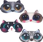 Katten Slaapmaskers met Oogverwarmers 4-Pack - Zacht en, Nieuw, Verzenden