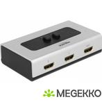 Delock 87663 Switch 4K HDMI 2 poort handmatig bidirectioneel, Computers en Software, Netwerk switches, Verzenden, Nieuw