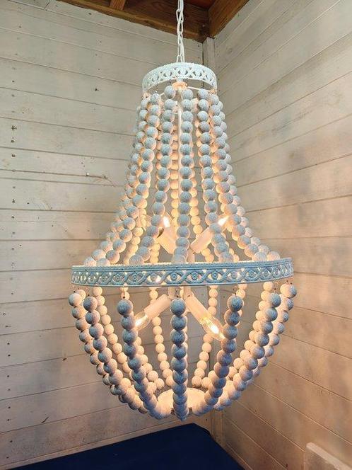 Onbekend - Een extreem groot ketting hanglamp - Lamp - Staal, Antiek en Kunst, Antiek | Lampen