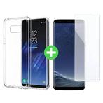 Samsung Galaxy S8 Transparant TPU Hoesje + Screen Protector, Verzenden, Nieuw