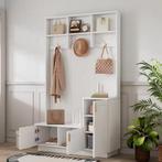 Witte Hal Kast met Bank, Schoenenreken Kapstok 200×120×40 cm, Huis en Inrichting, Kasten | Buffetkasten, Verzenden, Nieuw