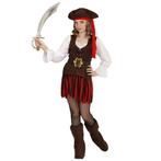 Piraat Jurk Bruin Rood Meisje, Nieuw, Verzenden