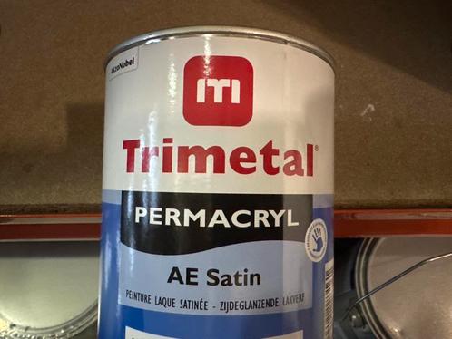 Trimetal Permacryl AE Satin - Ral 7016 - 1 liter, Doe-het-zelf en Verbouw, Verf, Beits en Lak, Verf, Overige kleuren, Nieuw, Minder dan 5 liter