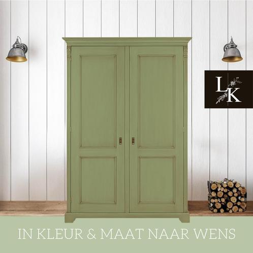 Landelijk klassieke kast, kledingkast, tweedeurskast legkast, Huis en Inrichting, Kasten | Buffetkasten, 50 tot 75 cm, Met deur(en)