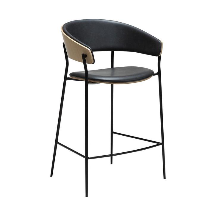 *WOONWINKEL* Dan-Form Crib Barkruk Gebogen Eiken Whitewash, Huis en Inrichting, Barkrukken, Nieuw, Verzenden