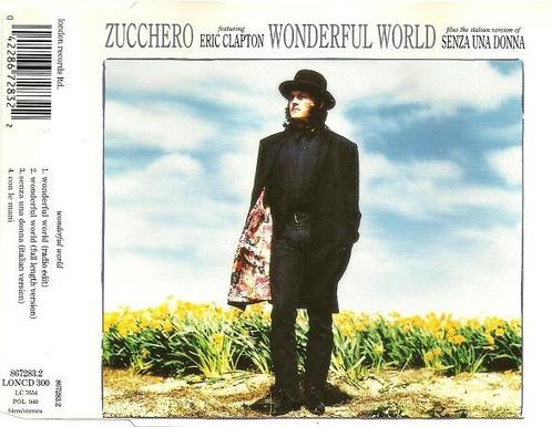 cd - Zucchero - eaturing Eric Clapton â Wonderful World, Cd's en Dvd's, Cd's | Overige Cd's, Zo goed als nieuw, Verzenden
