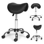 Verstelbare Ergonomische Draaikruk met Wieltjes – Zwarte, Huis en Inrichting, Tafels | Salontafels, Ophalen of Verzenden, Nieuw