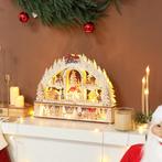 Kerstdorp Met LED-verlichting, 45 Cm Kerststad Met Sneeuwpop, Diversen, Kerst, Verzenden, Nieuw