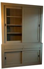 Buffetkast XL Engels groen Leek 160 x 240cm dichte deur, Huis en Inrichting, Ophalen of Verzenden, Nieuw