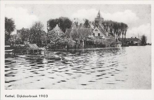 KETHEL - Dijkdoorbraak 1903, Verzamelen, Ansichtkaarten | Nederland, Verzenden
